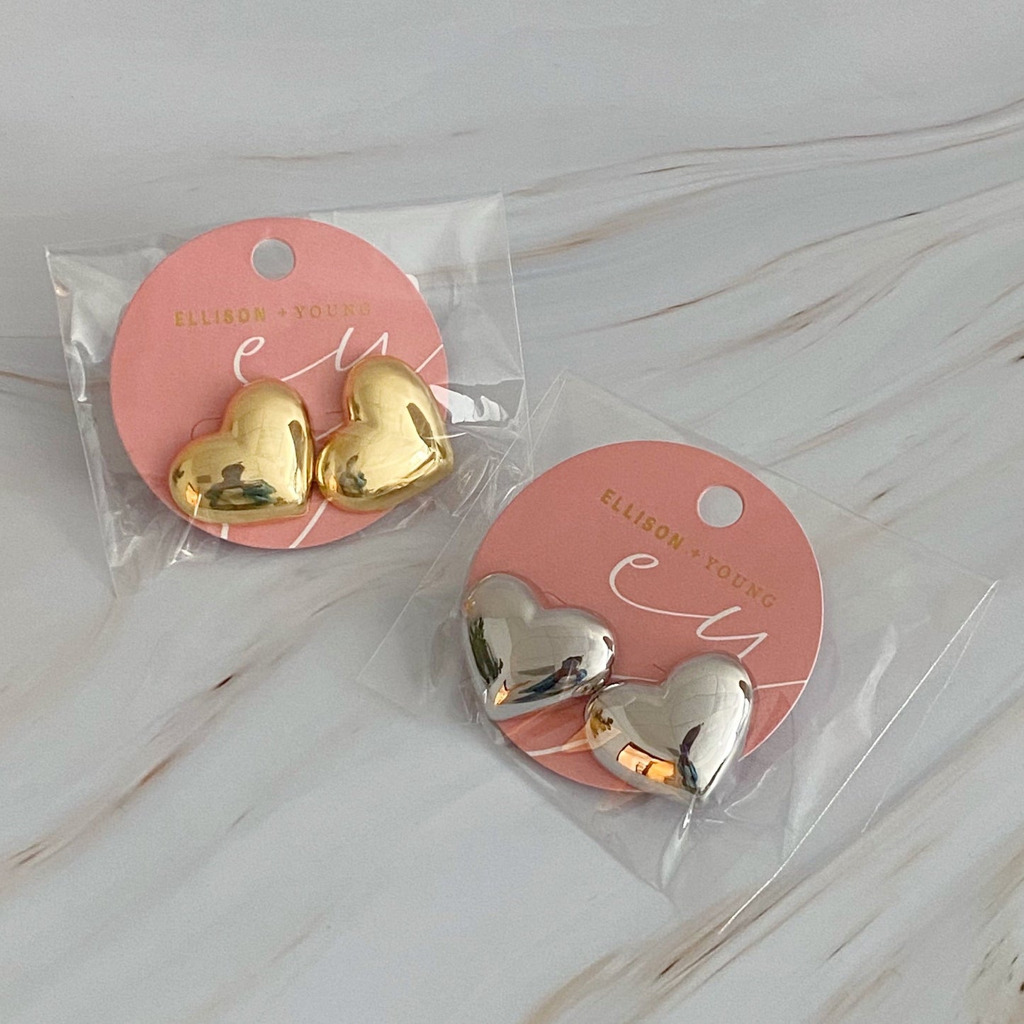 Polish My Heart Stud Earrings