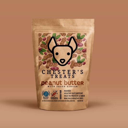 CHESTER'S PEANUT BUTTER AND GINGER DOG TREATS